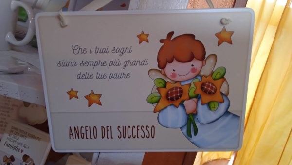 Targhetta Angelo del successo