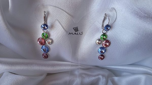 Orecchini con pietre multicolor